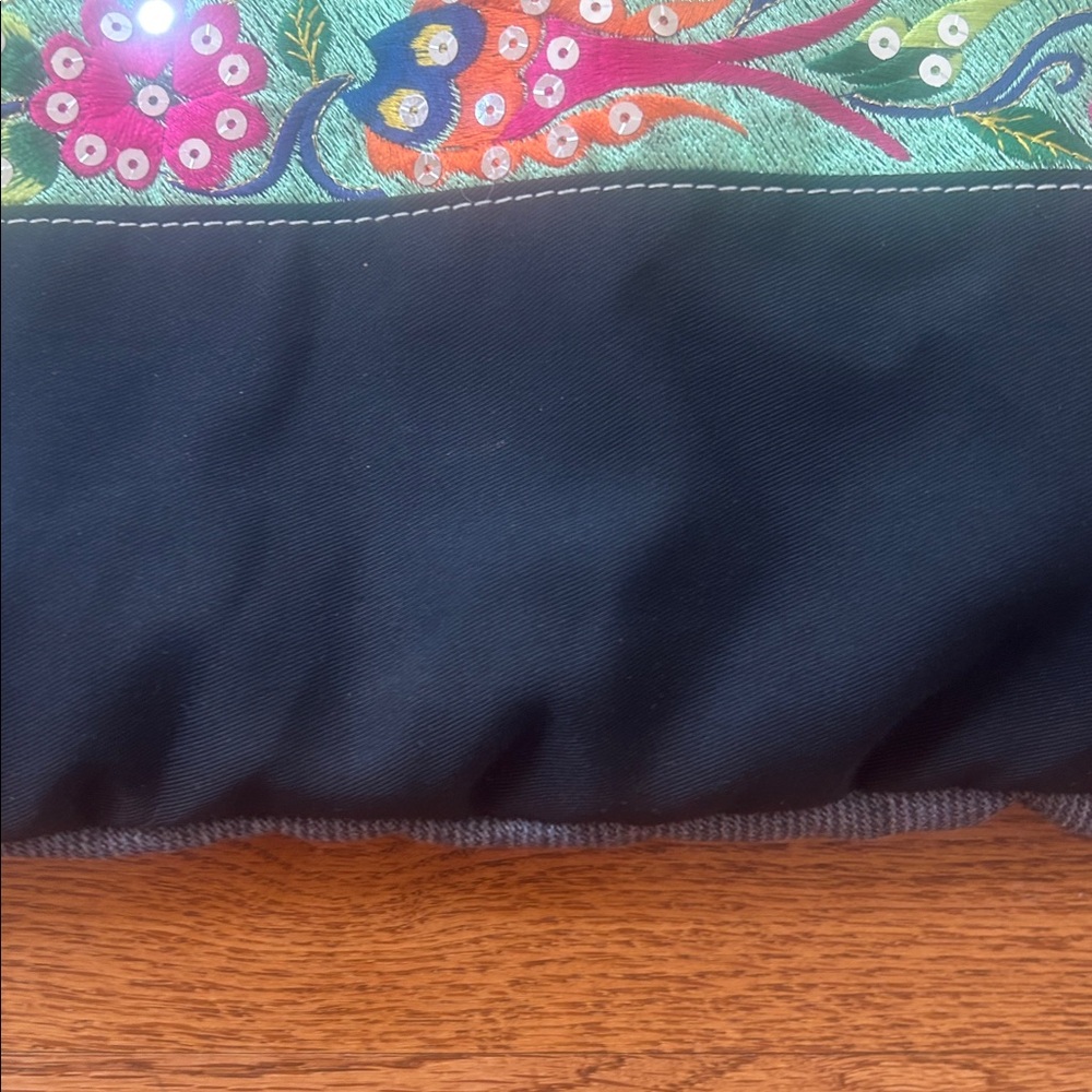 Anthropologie Embroidered Black and Multicolor Bag - Picture 5 of 16